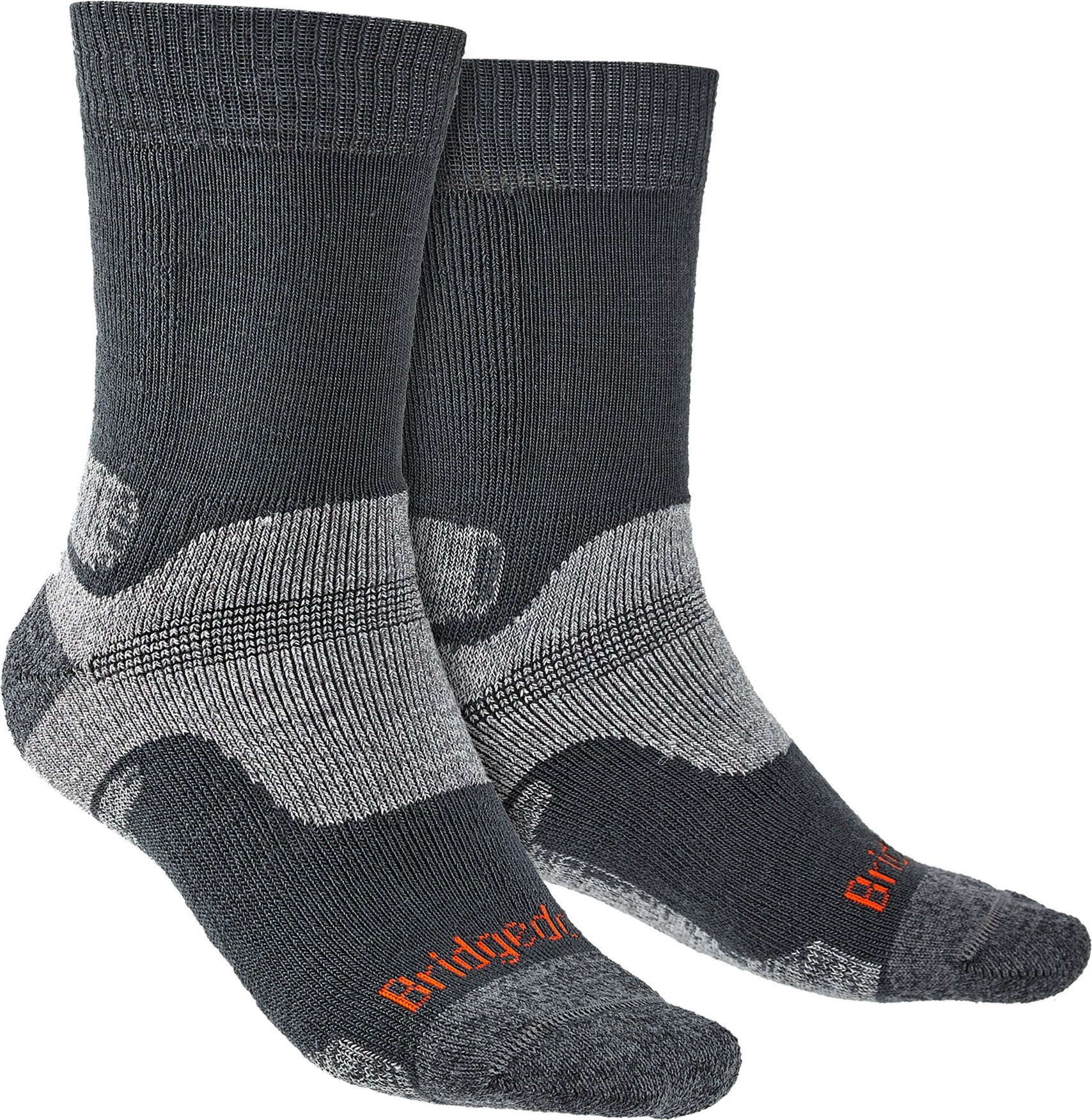 Bridgedale - Herren Wandern Midweight Merinowolle Socken - Gunmetal