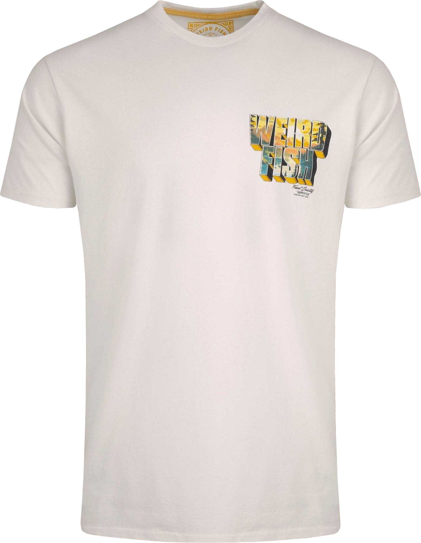 Thumbnail - Weird Fish - "Wild Life" T-Shirt Rückseitiger Aufdruck für Herren (Staubiges Weiß)