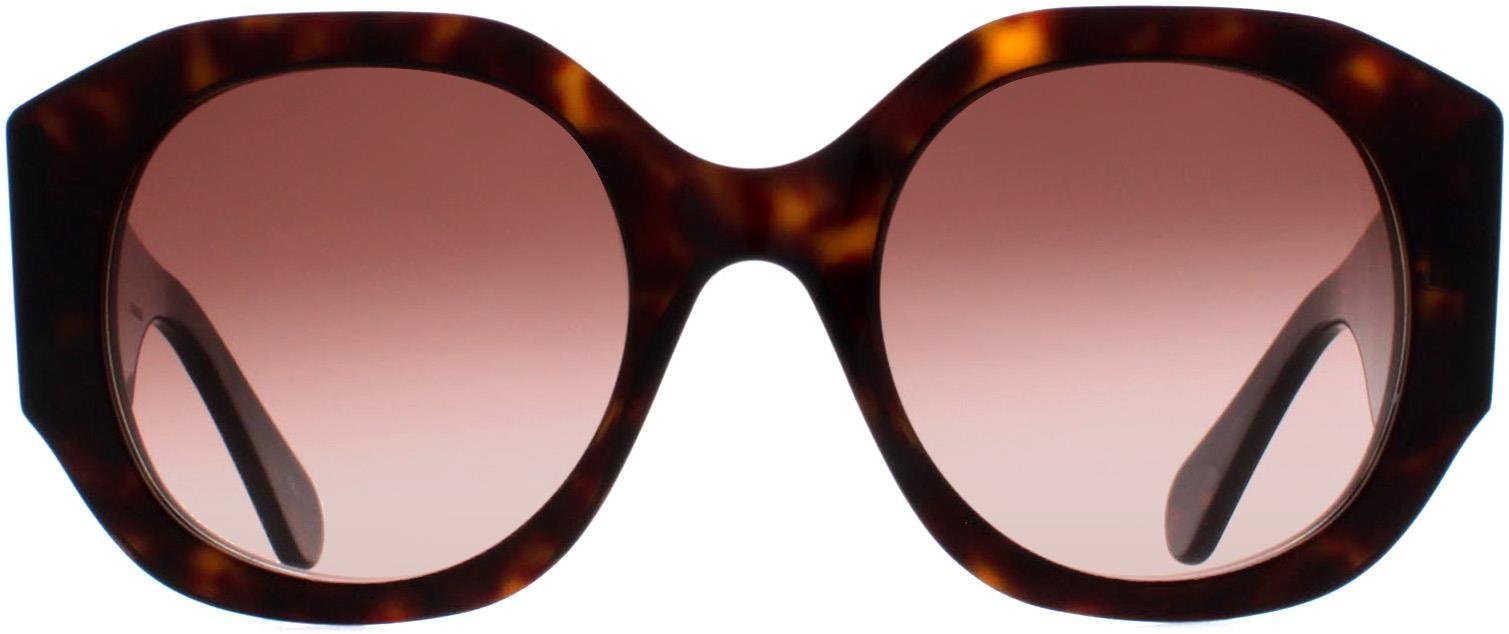 Chloe Rund Damen Dunkel Havanna Braun Farbverlauf CH0234S