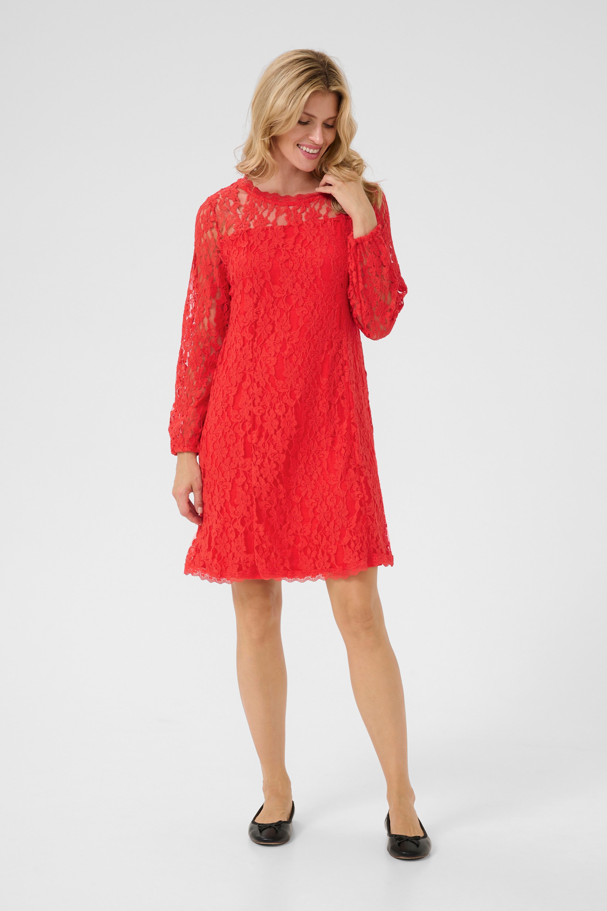 Thumbnail - Kleid Feminine High Risk Red