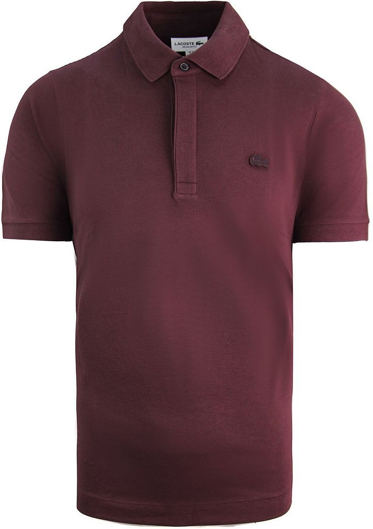 Lacoste regelmäßig Fit Herren Burgund Polo -Hemd