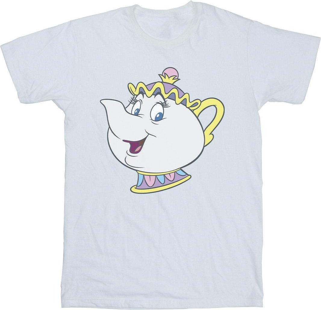 Disney - "Beauty And The Beast Mrs Potts" T-Shirt für Damen (Weiß)