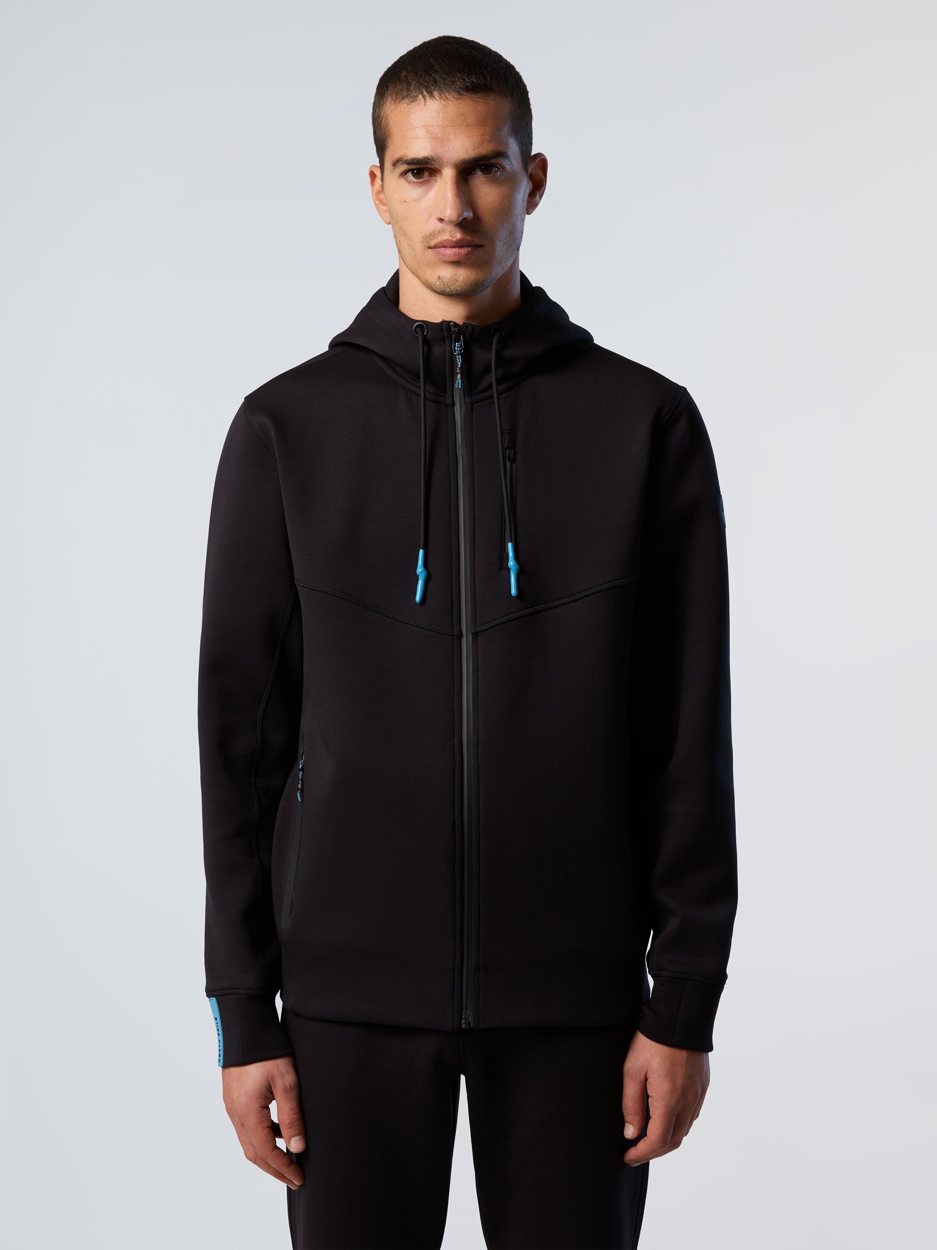 North Sails Kapuzenpullover Interlock-Reißverschluss mit durchgehendem Reißverschluss