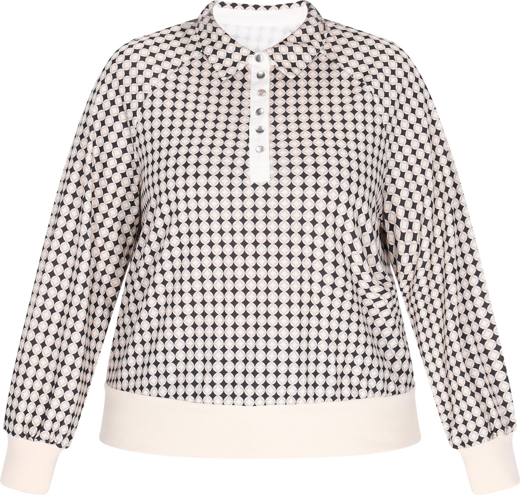 usha Sweatshirt in großen Größen Frauen Weiß