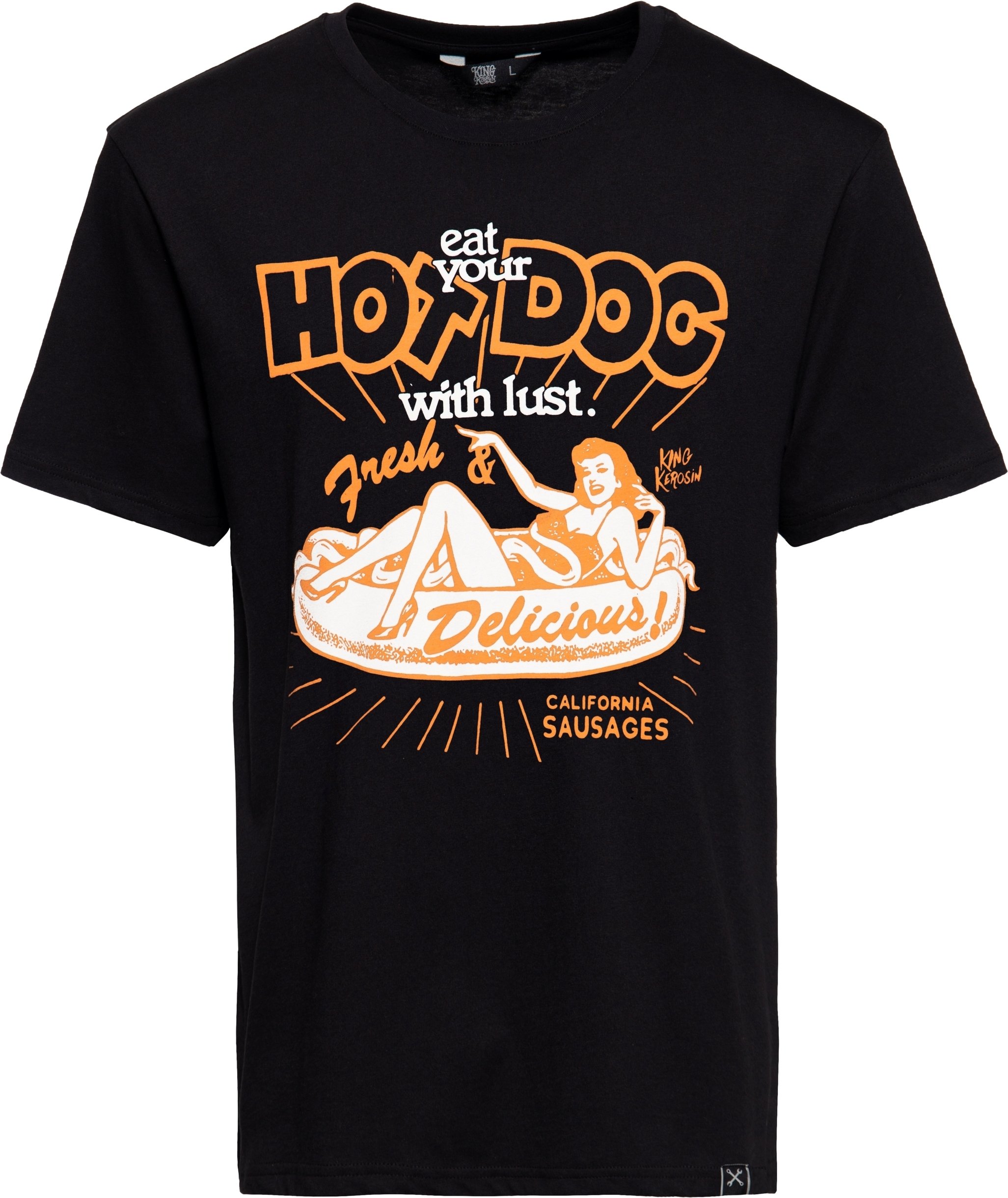 King Kerosin Herren Classic T-Shirt Delicious schwarz