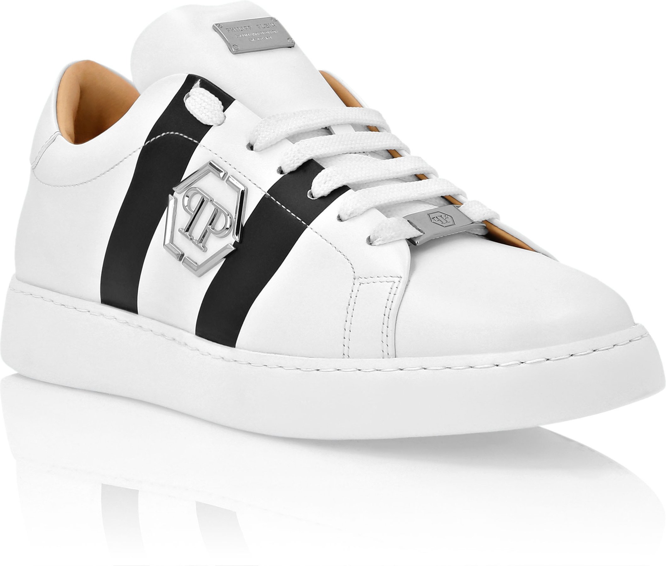 Leather Lo-Top Sneakers Hexagon