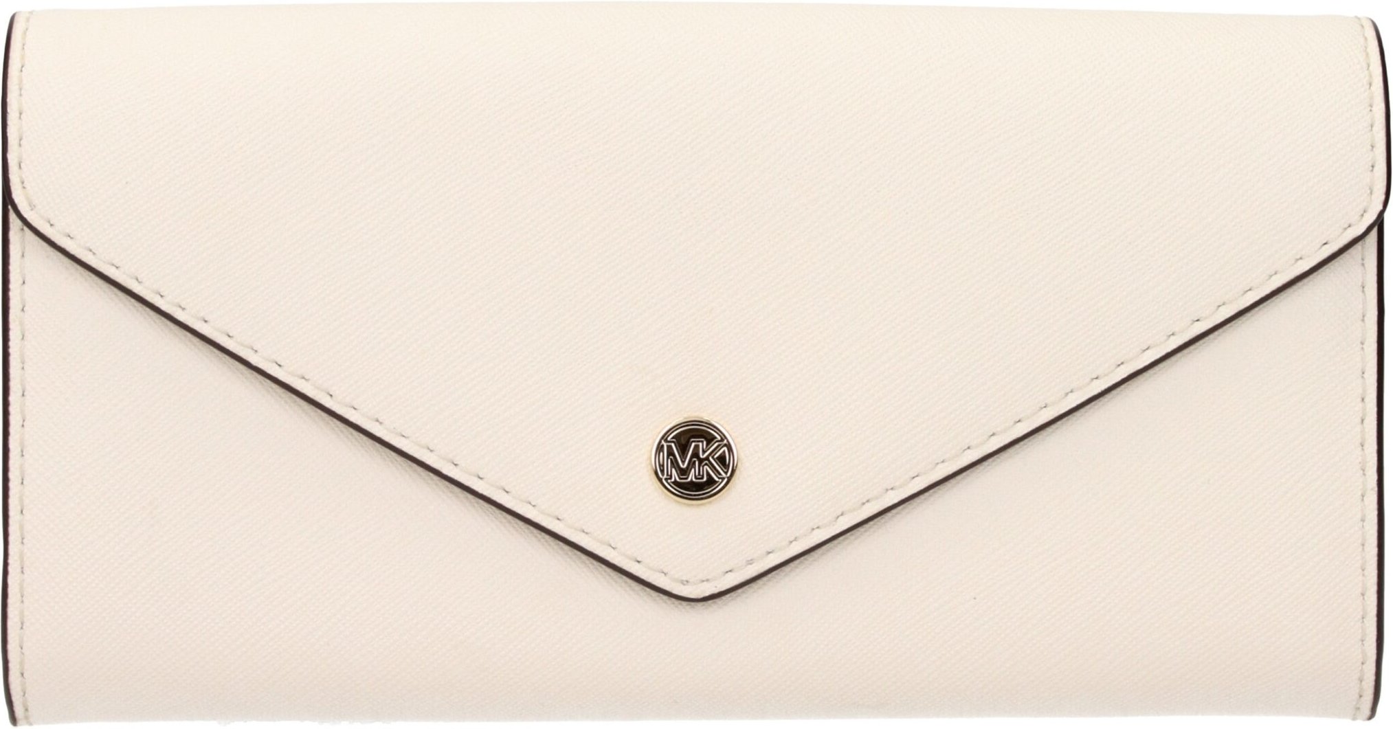 Beige Lederbrieftasche