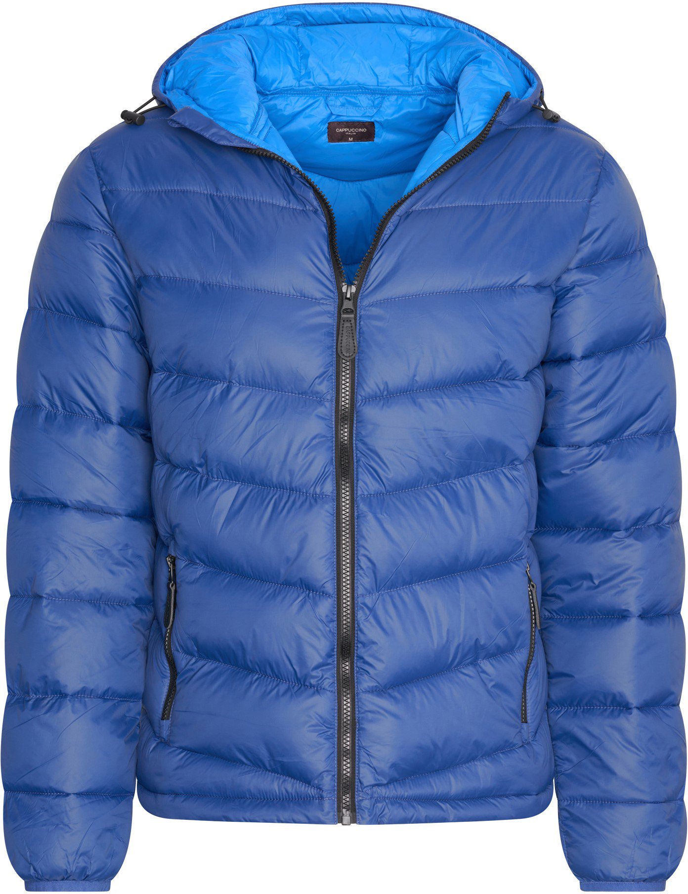 Hooded Winter Jacket Navy von Cappuccino Italia in der farbe Blau und in größe L.