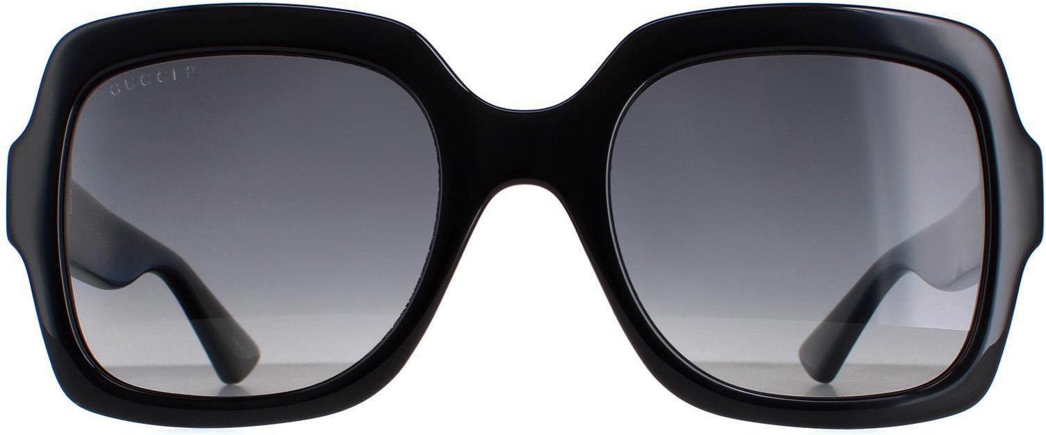 Gucci Square Womens Schwarz Grau Gradient Polarisiert GG1337S