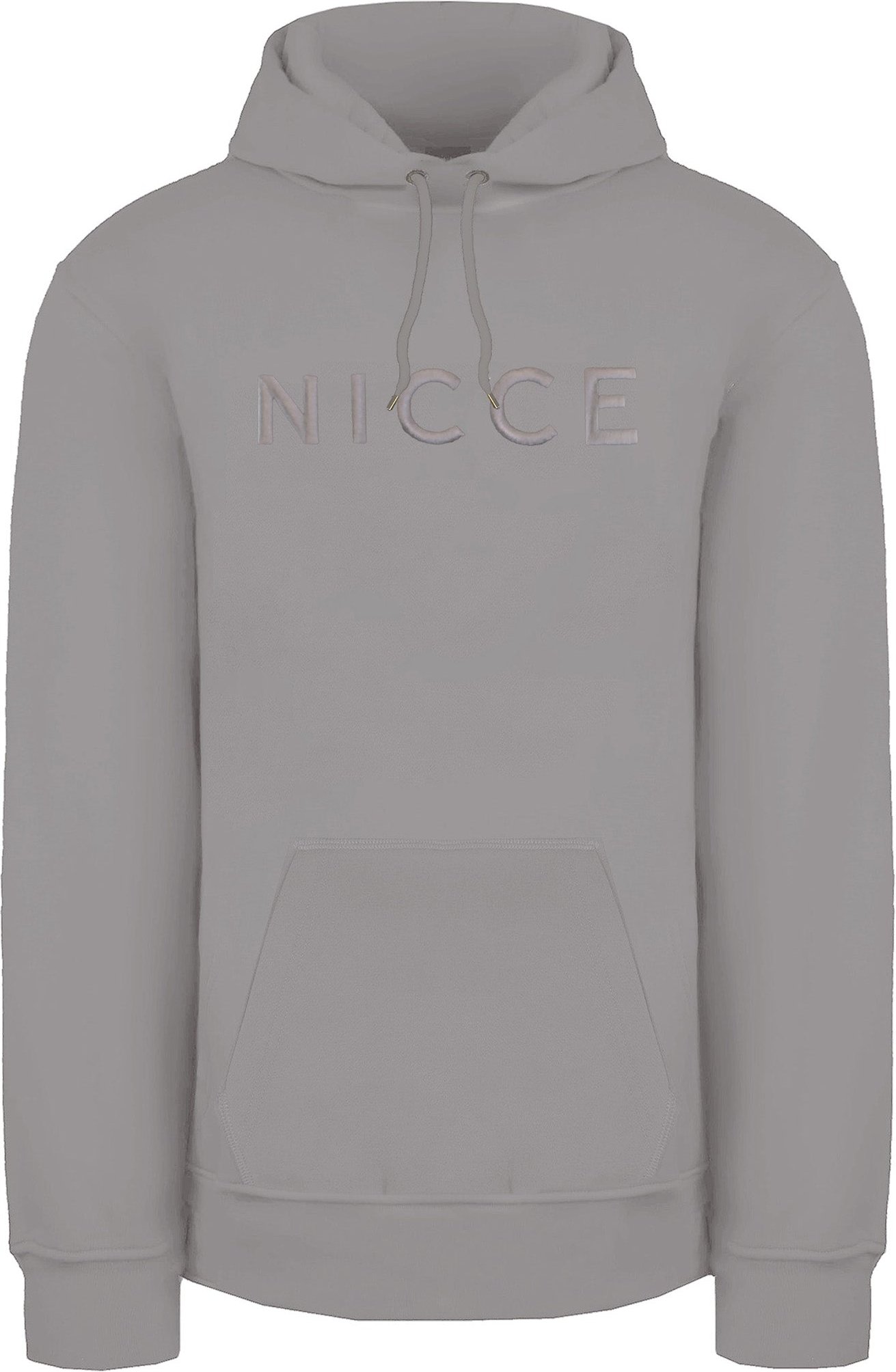 Nicce Mercury Herren Kapuzenpullover in Steingrau