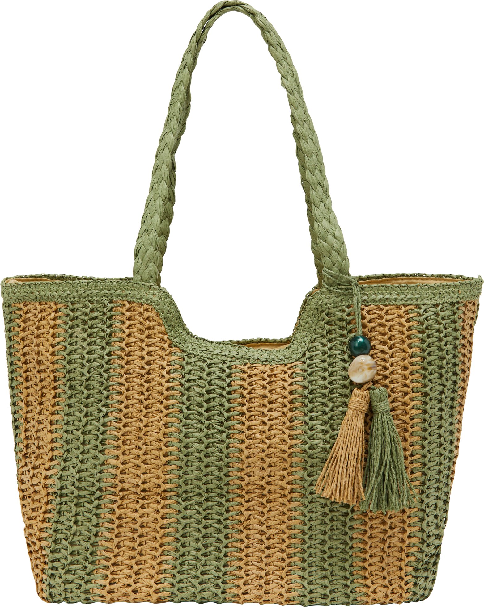 usha Umhängetasche Umhängetasche Frauen Grün Beige