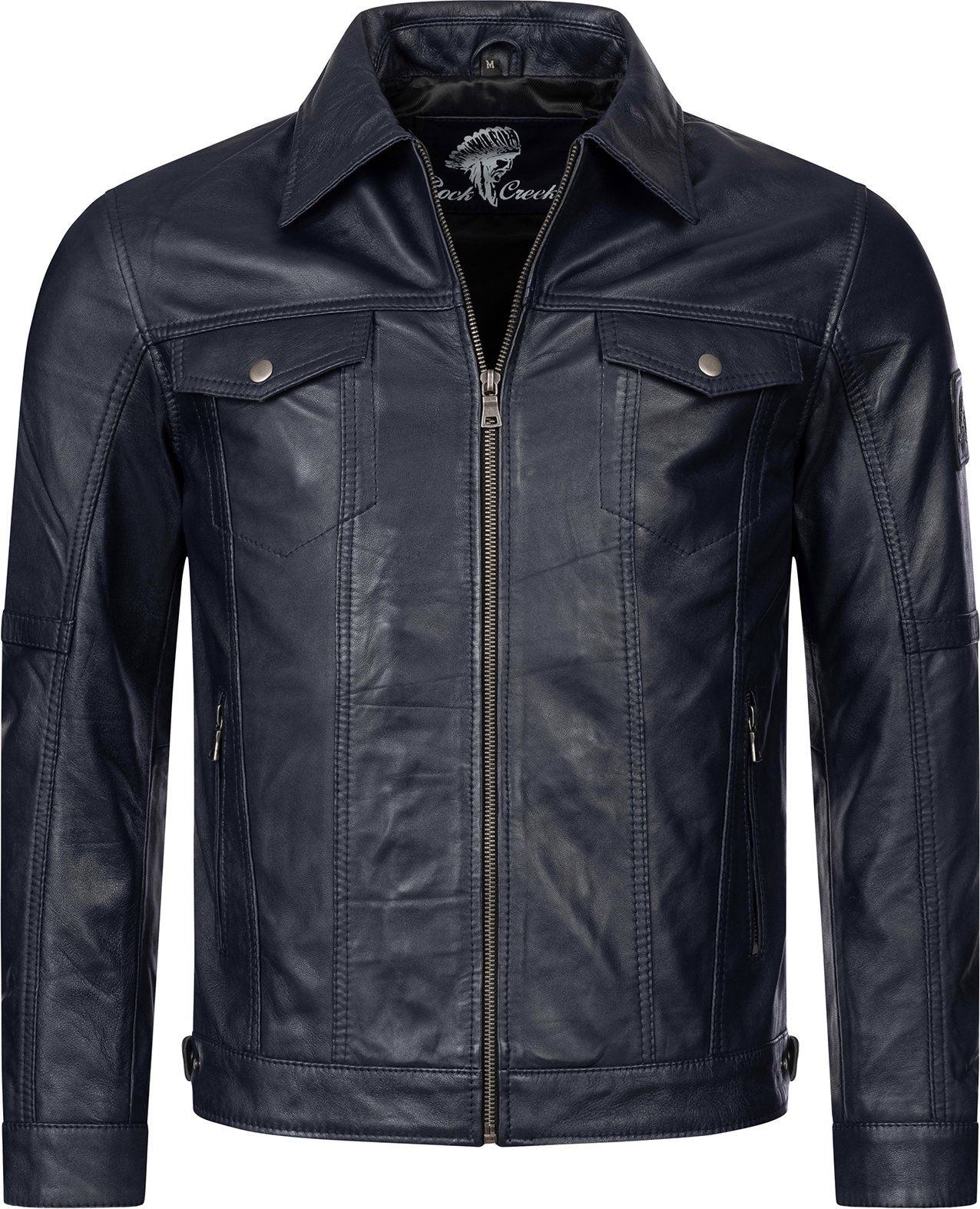 Thumbnail - Rock Creek Lederjacke Navy