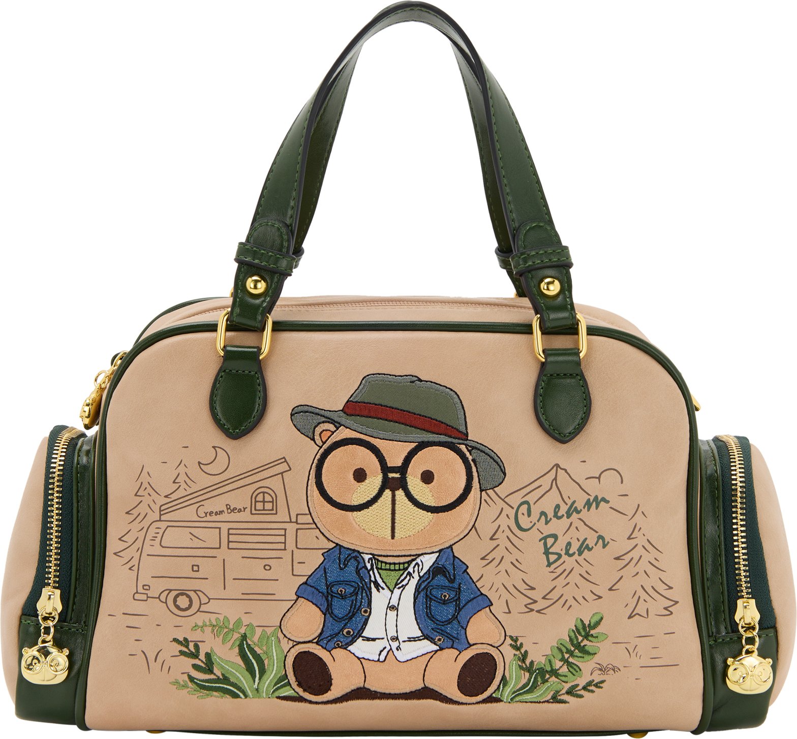 Mymo Handtasche Handtasche Mädchen Beige Grün