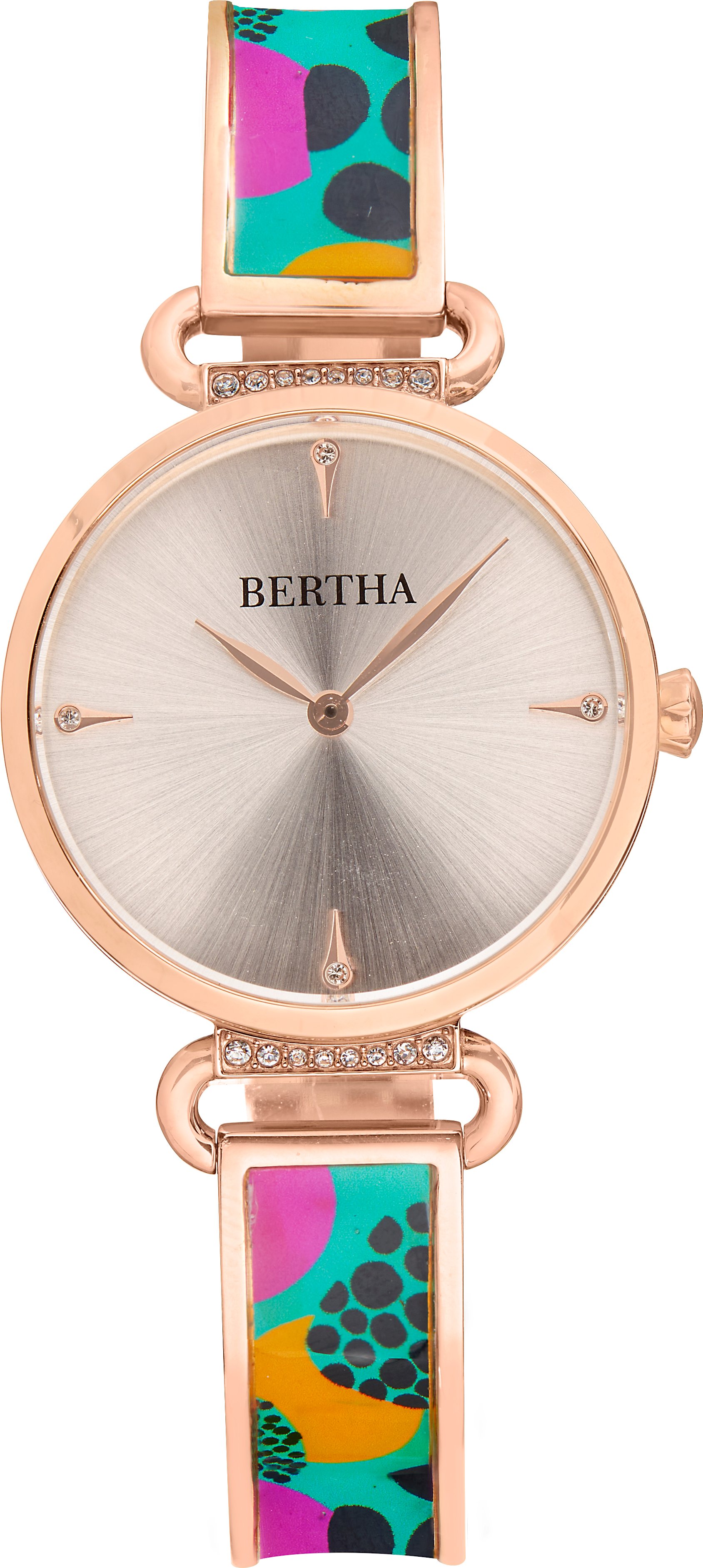 Bertha Katherine Armbanduhr im Emaille-Design