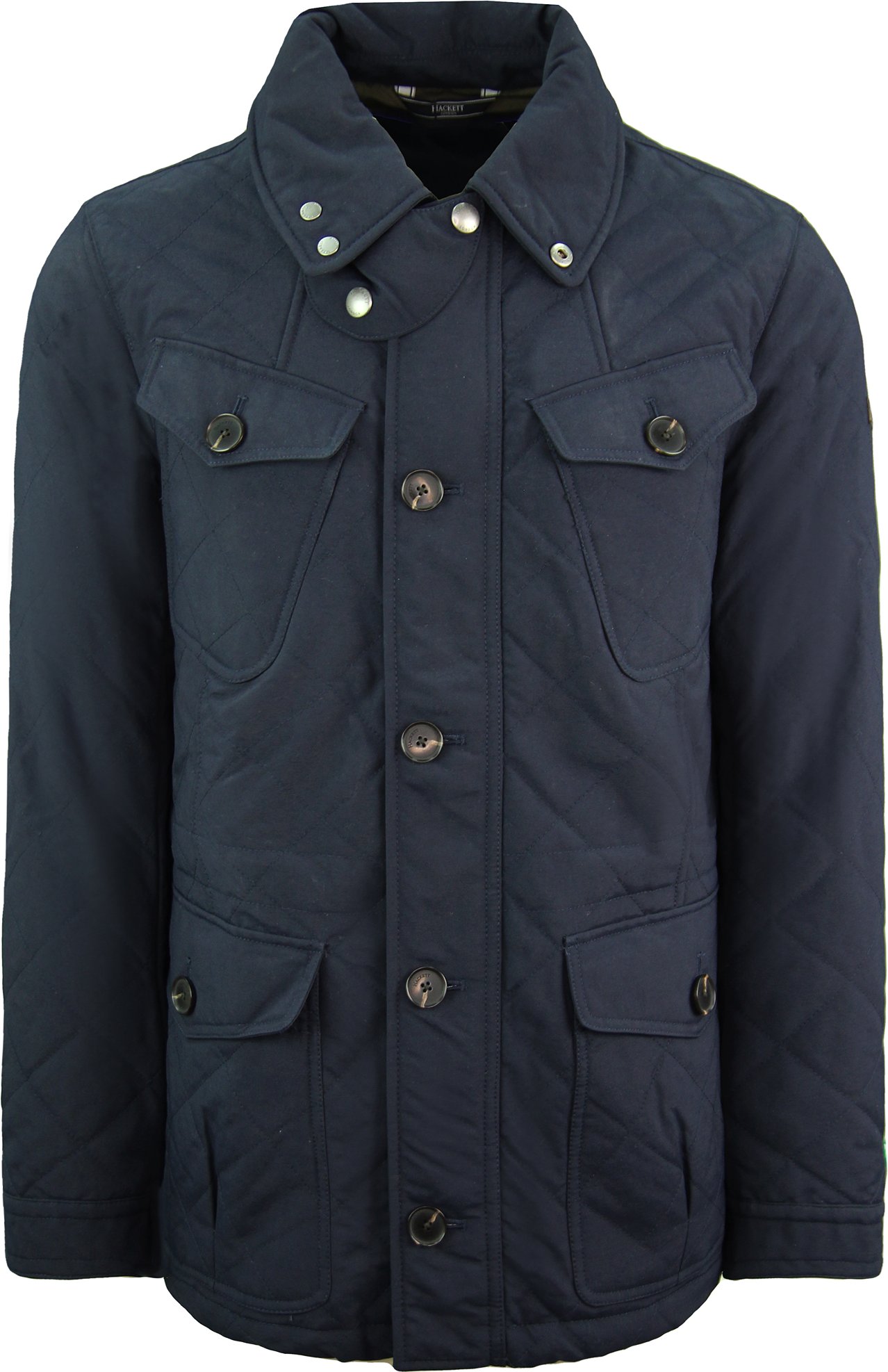 Hackett London Fenton Mens Navy Mantel