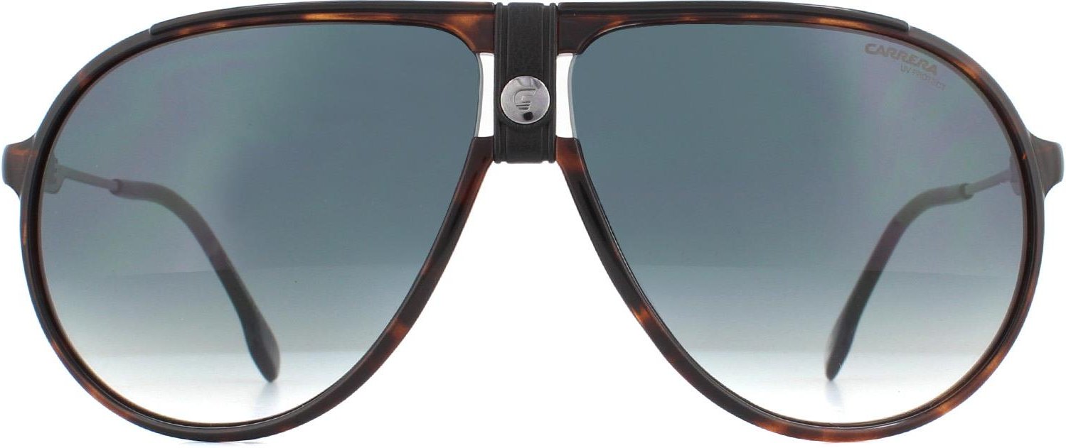 Carrera Aviator Mens Havana Green Gradient Lunettes de soleil