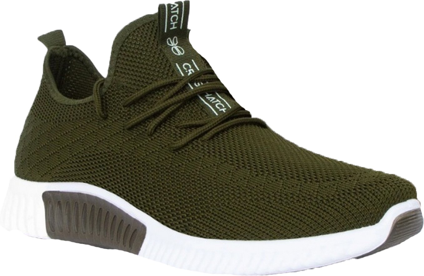 Thumbnail - Crosshatch - "Rideout" Sneaker für Herren (Oliv)