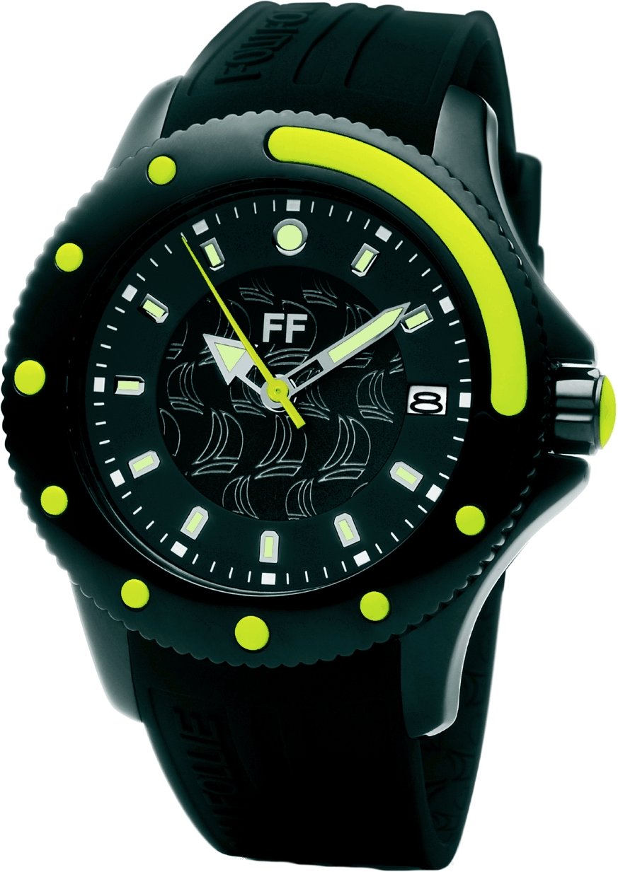 Folli Follie Damenuhr Quartz Schwarz Gelb