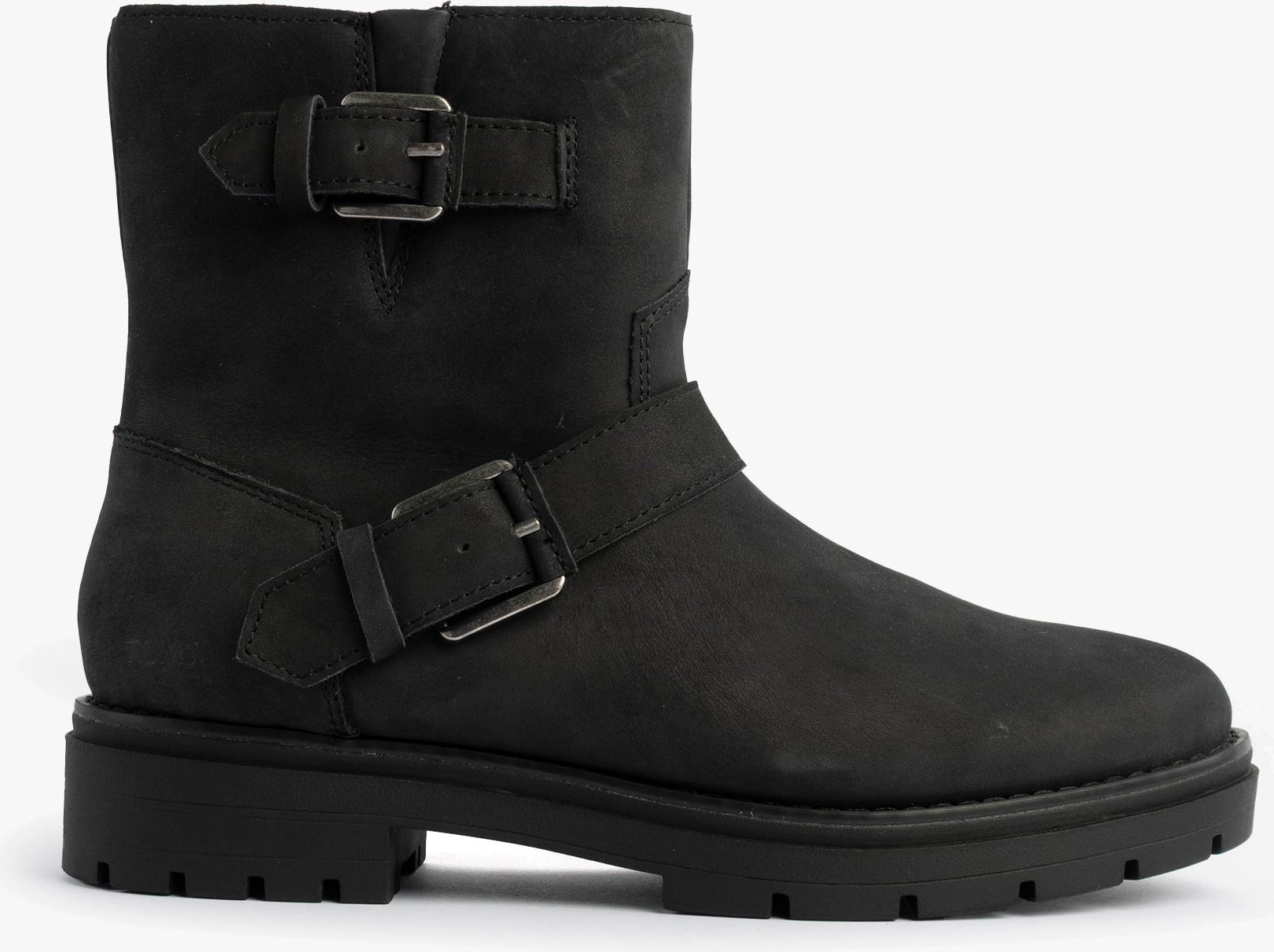 Toms Ionie Moto Damen Stiefeletten Schwarz