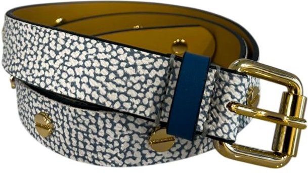 Borbonese Blauer Polyvinyl Damen-Gürtel