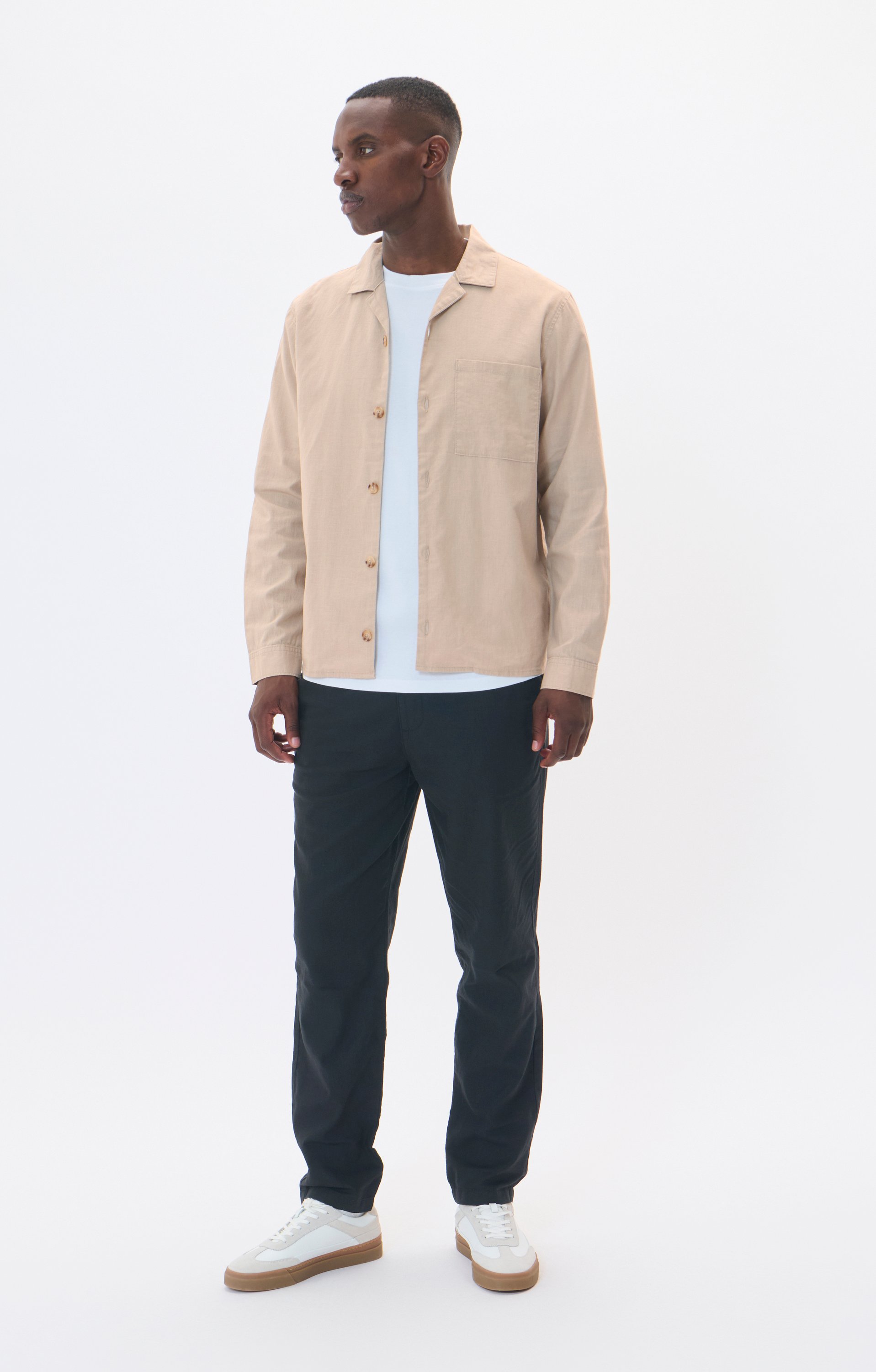 Thumbnail - Overshirts Gerade Passform light grey
