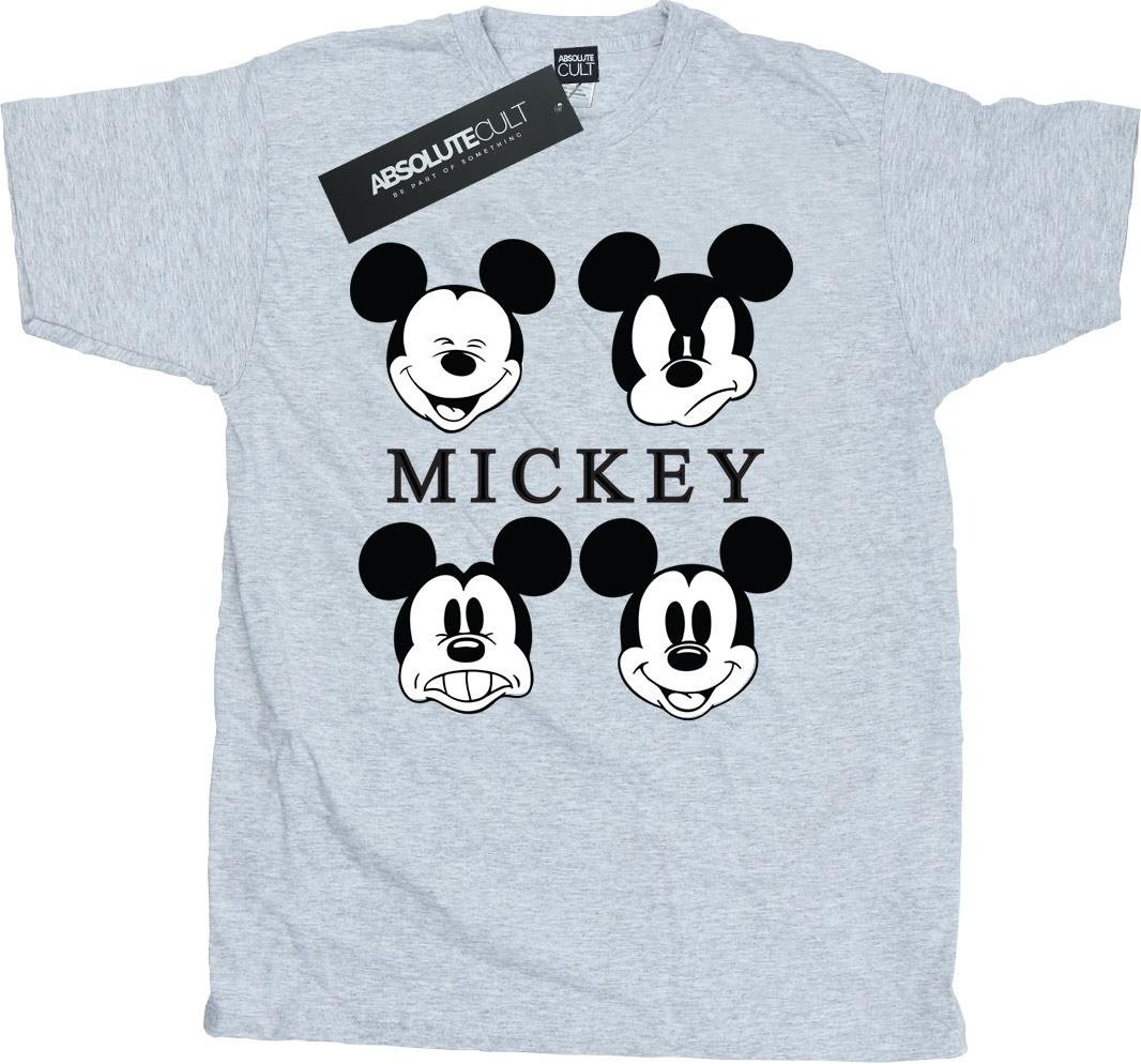 Disney - "Four Heads" T-Shirt für Herren (Grau)