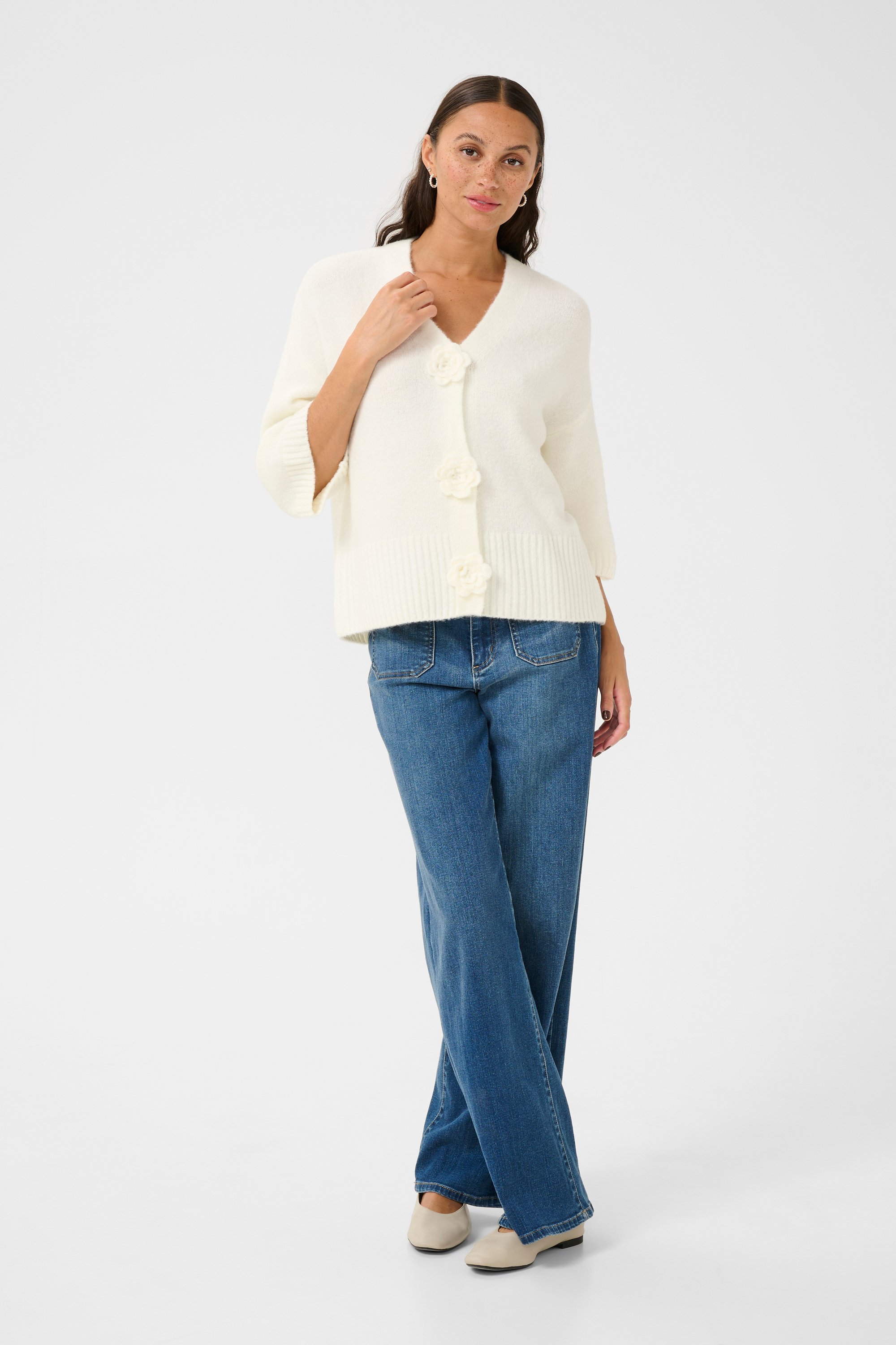 Strickjacke Loose fit white