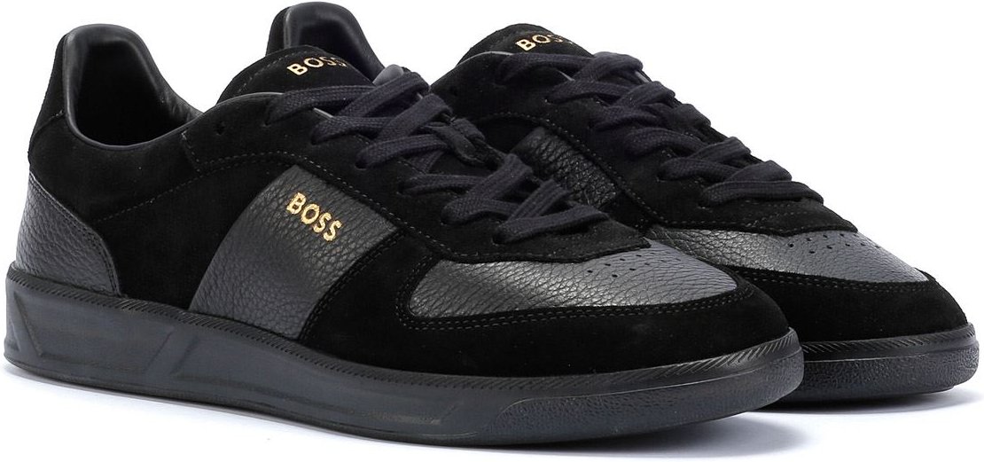Boss Brandon Wildleder Herren Schwarze Sneaker