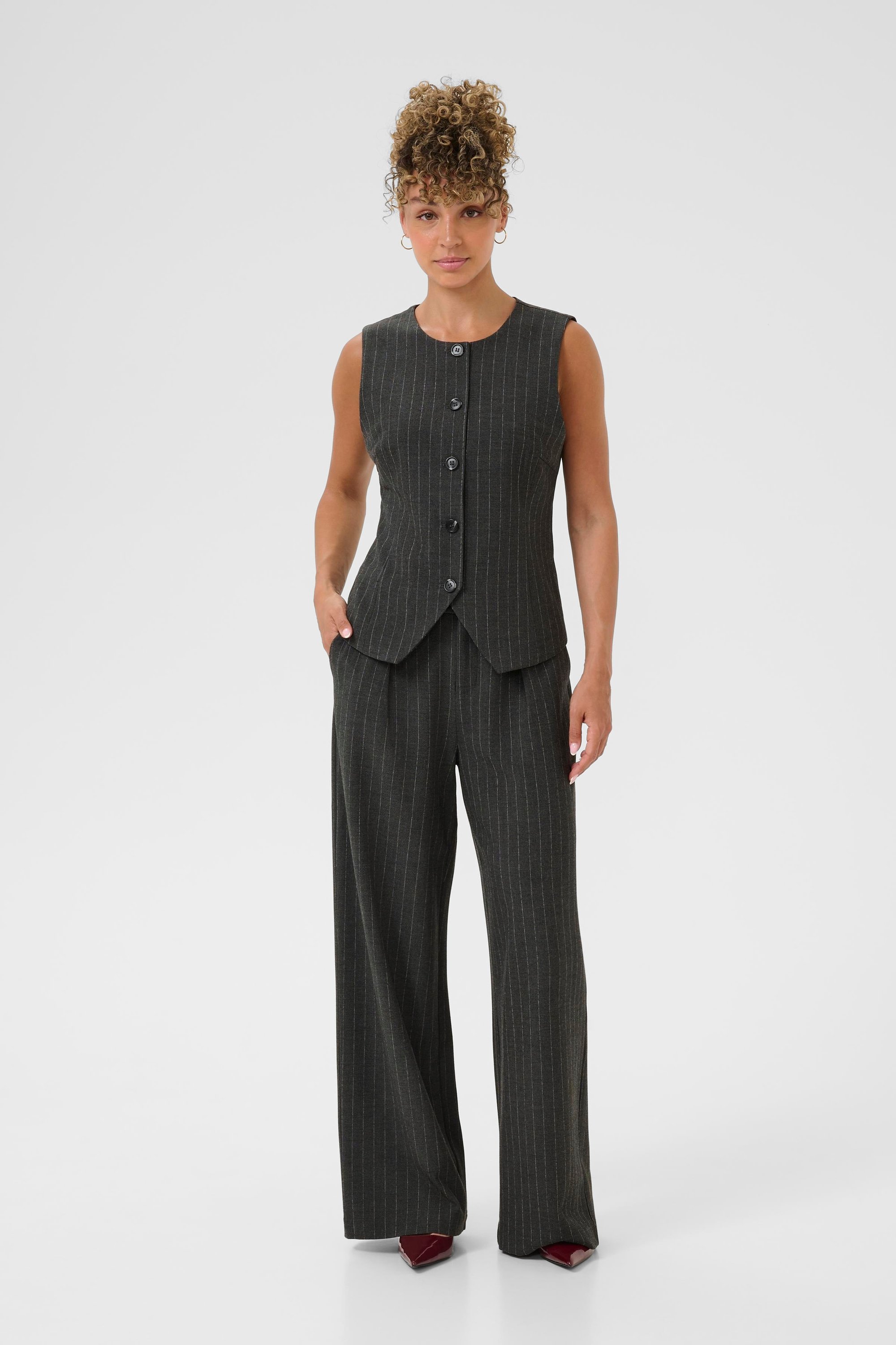 Casual Hose CRTingle Casual Hose Straight fit dark grey