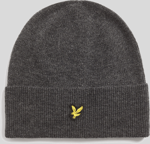 Lyle & Scott Beanie aus Lammwollmischung - Grau