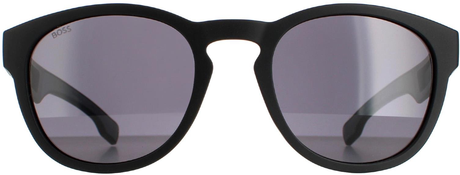 Thumbnail - Hugo Boss Round Mens Matte Schwarz Grau Grau BOSS 1452/S
