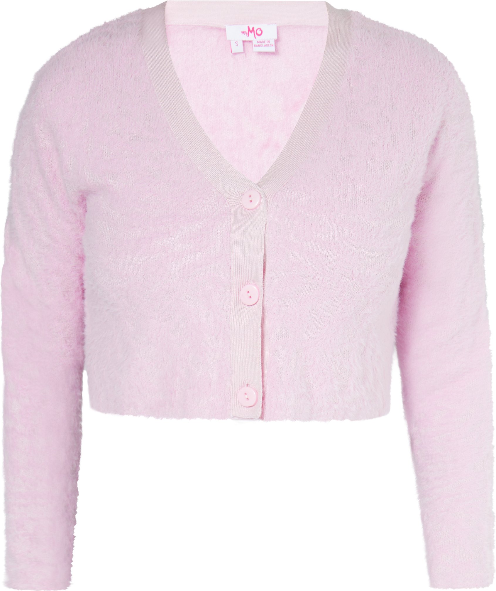 Mymo Strickjacke Damen Rosa