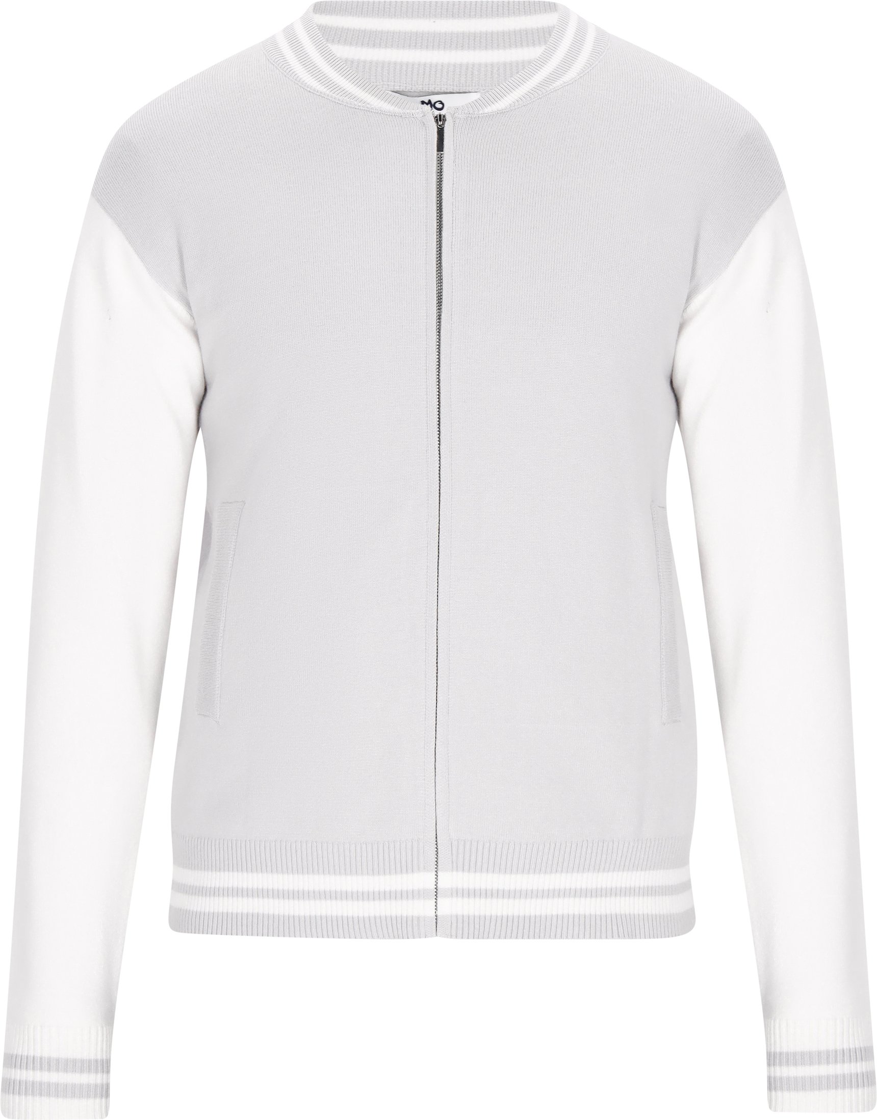 Mo Jacke Männer grau cremeweiß