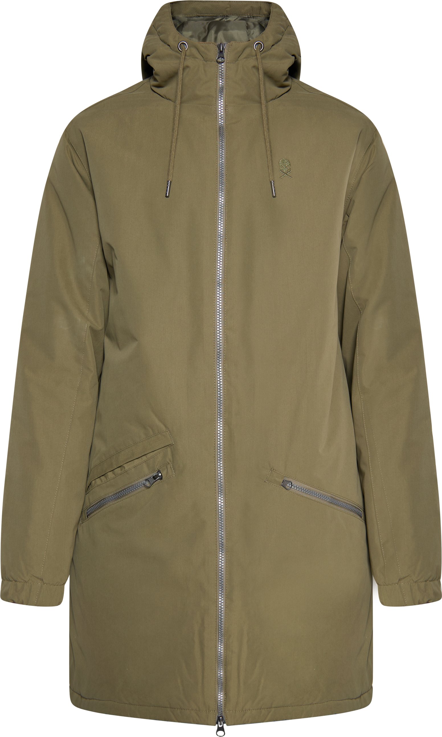 TUFFSKULL Wattierter Parka Herren militärisch oliv