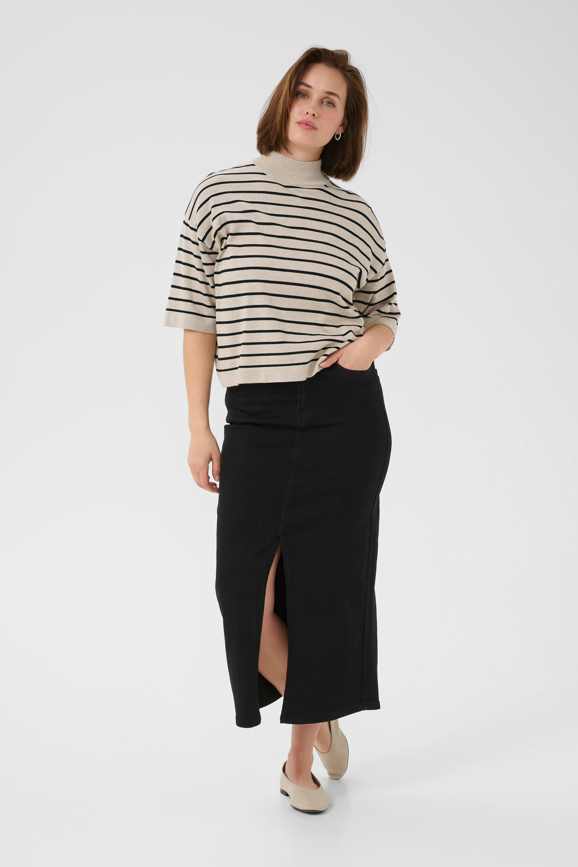 Thumbnail - Strickpullover KAlizza Loose fit cream
