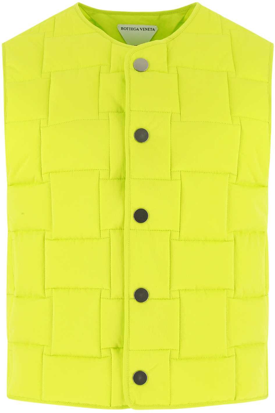 Säuregrüne Nylon-Steppweste