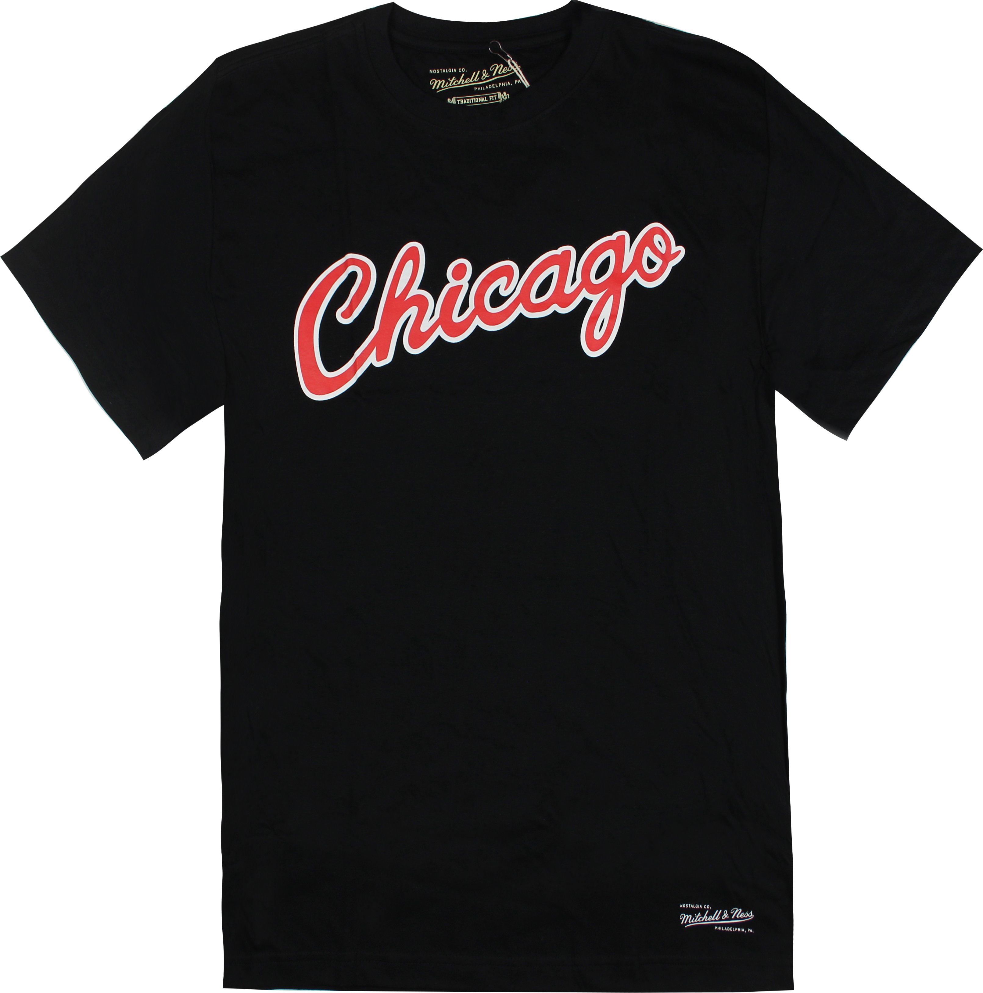 Mitchell & ness Chicago Bulls Wordmark Mens T-Shirt
