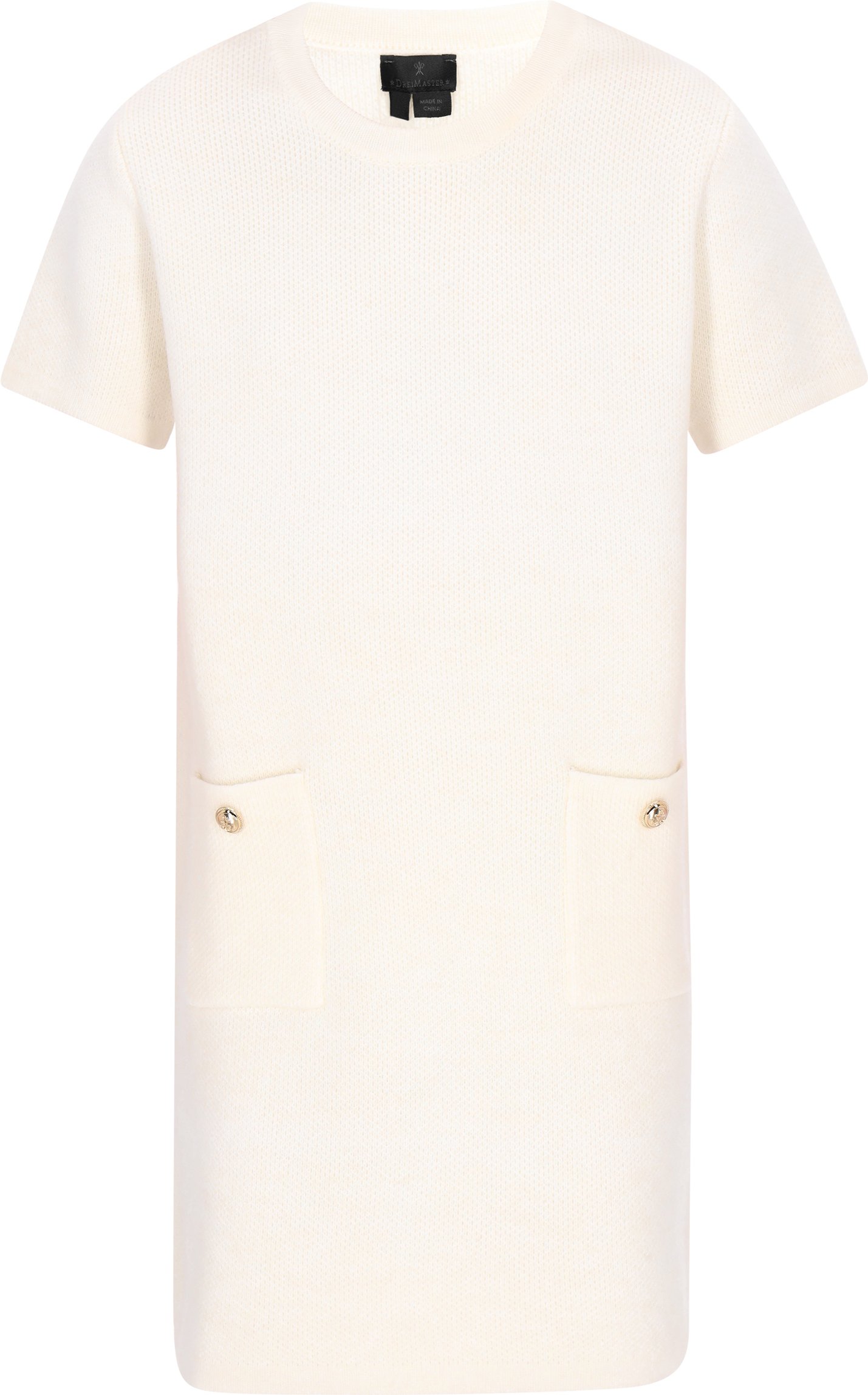 Dreimaster Kleid Frauen cremefarben