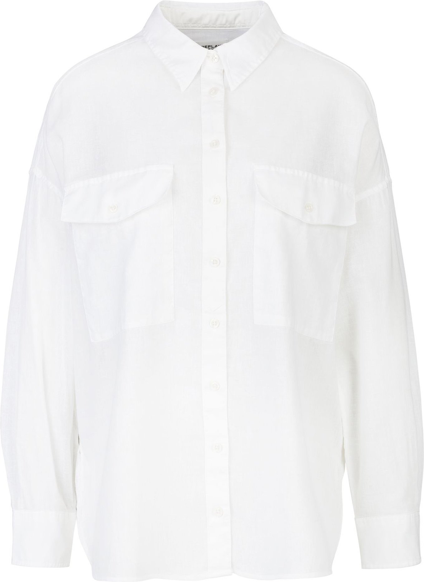 Replay Leinenhemd Baumwolle Leinen