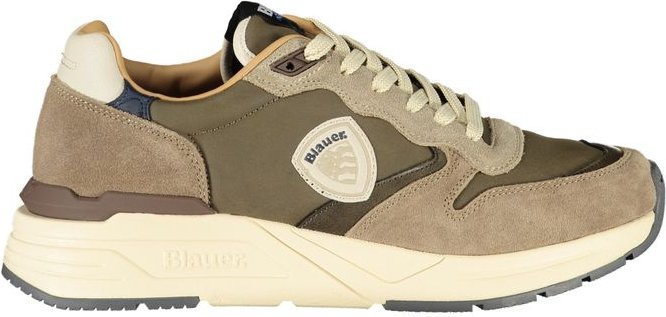 Blauer Grigio Poliuretano Herren Sneaker