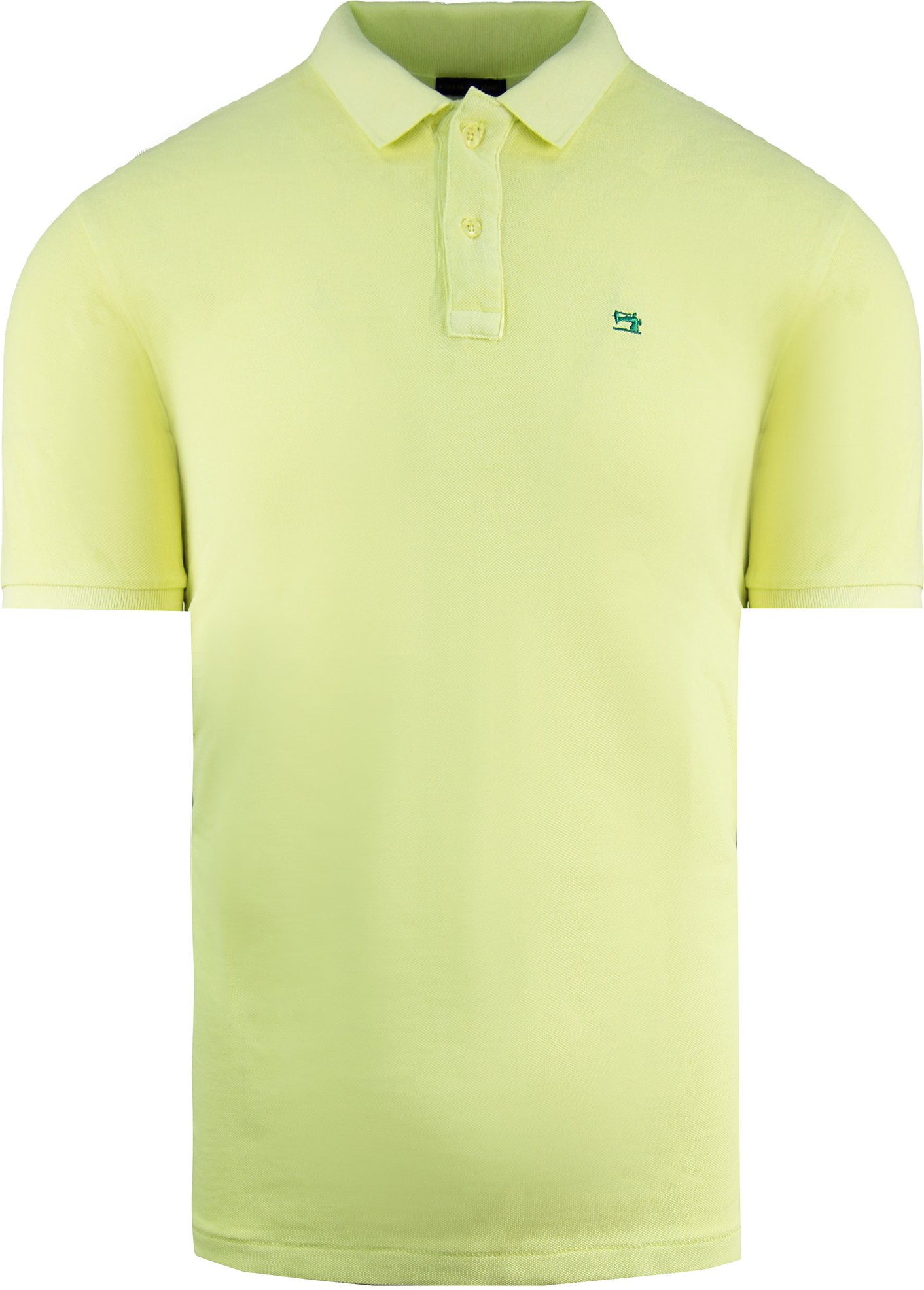 Thumbnail - Scotch & Soda Kurzarm Baumwoll Herren Gelbes Poloshirt 142734 0244