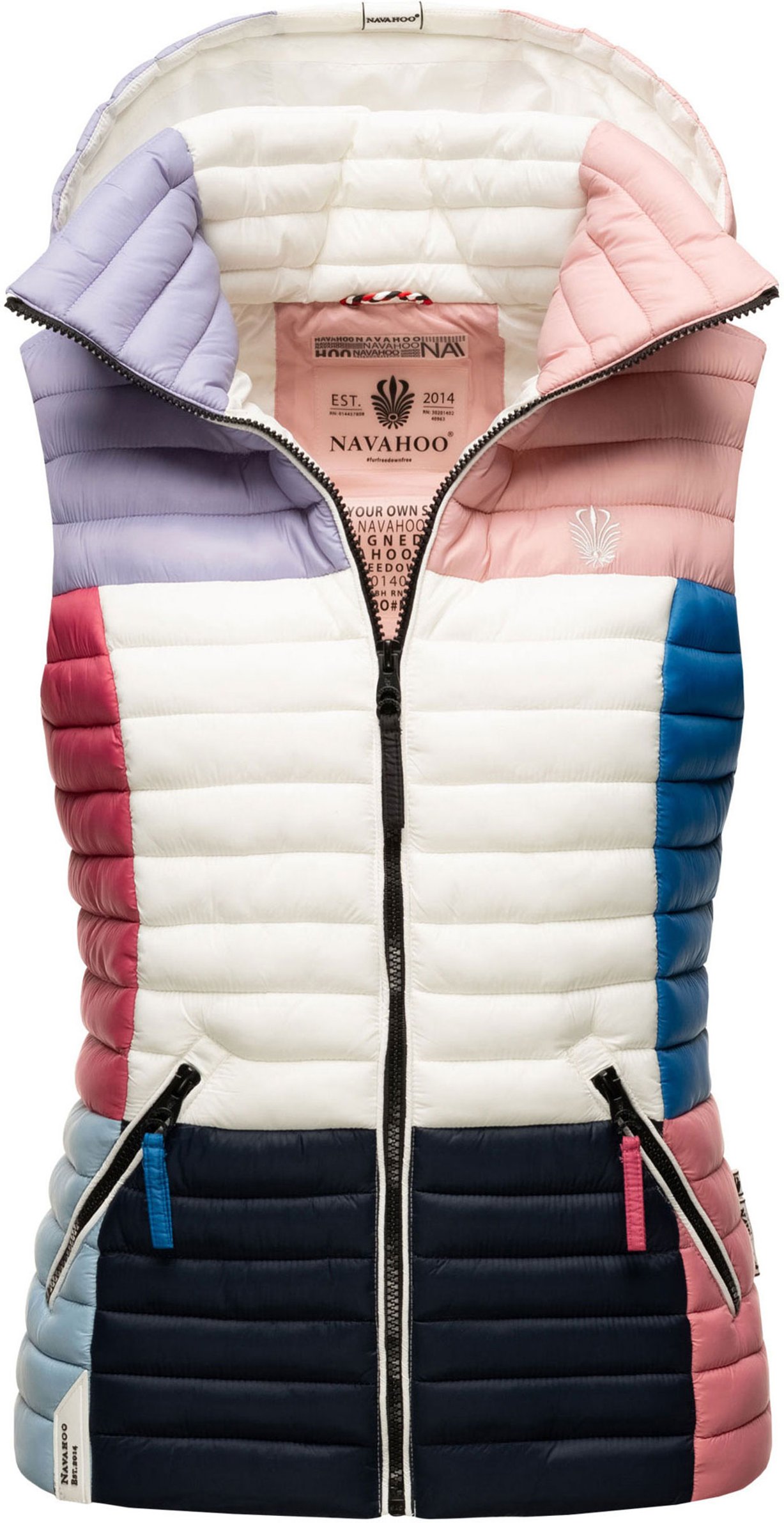 Navahoo Shadaa Multikulti Damen Steppweste – Leicht, farbenfroh & stylisch