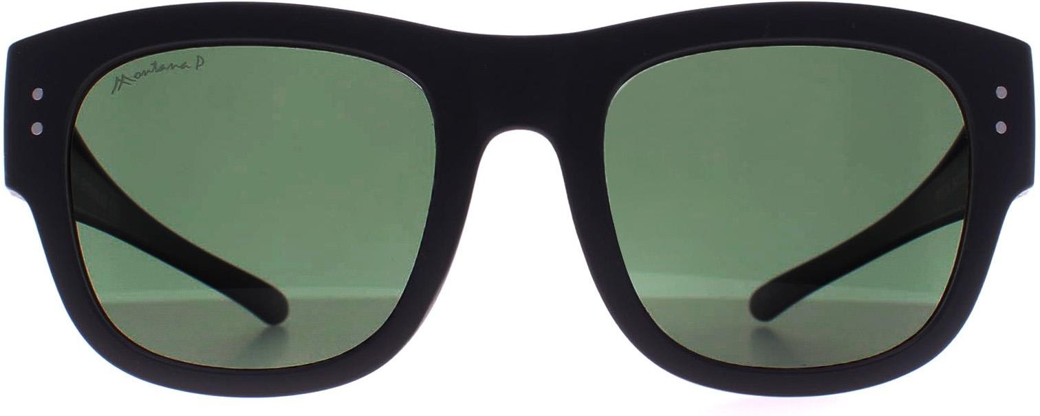 Thumbnail - Montana Square Unisex Matte Grey G15 Polarized FO7 Fit über Gläser Sonnenbrillen