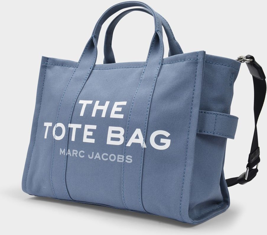 The Medium Tote Tasche aus blauem Canvas