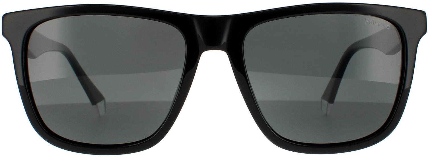 Polaroid Square Unisex Schwarz Grau Polarisierte Sonnenbrille