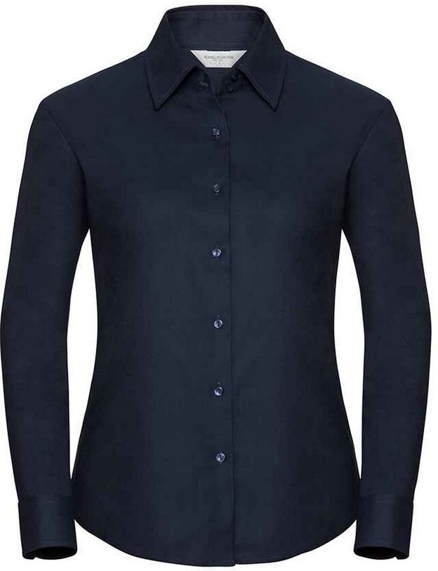 Russell - Hemd Pflegeleicht für Damen Langärmlig (Leuchtend Navy-Blau)