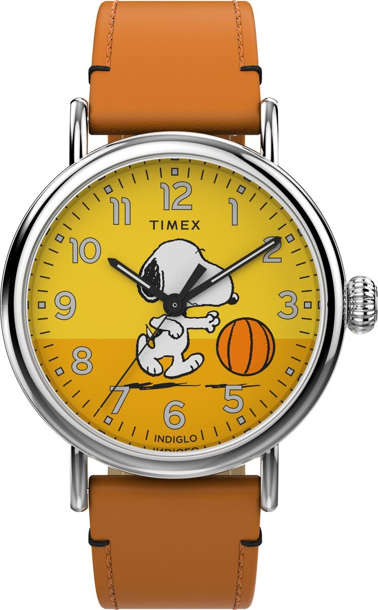 Timex Standard X Peanuts Basketball Braun Herren Armbanduhr TW2W51900