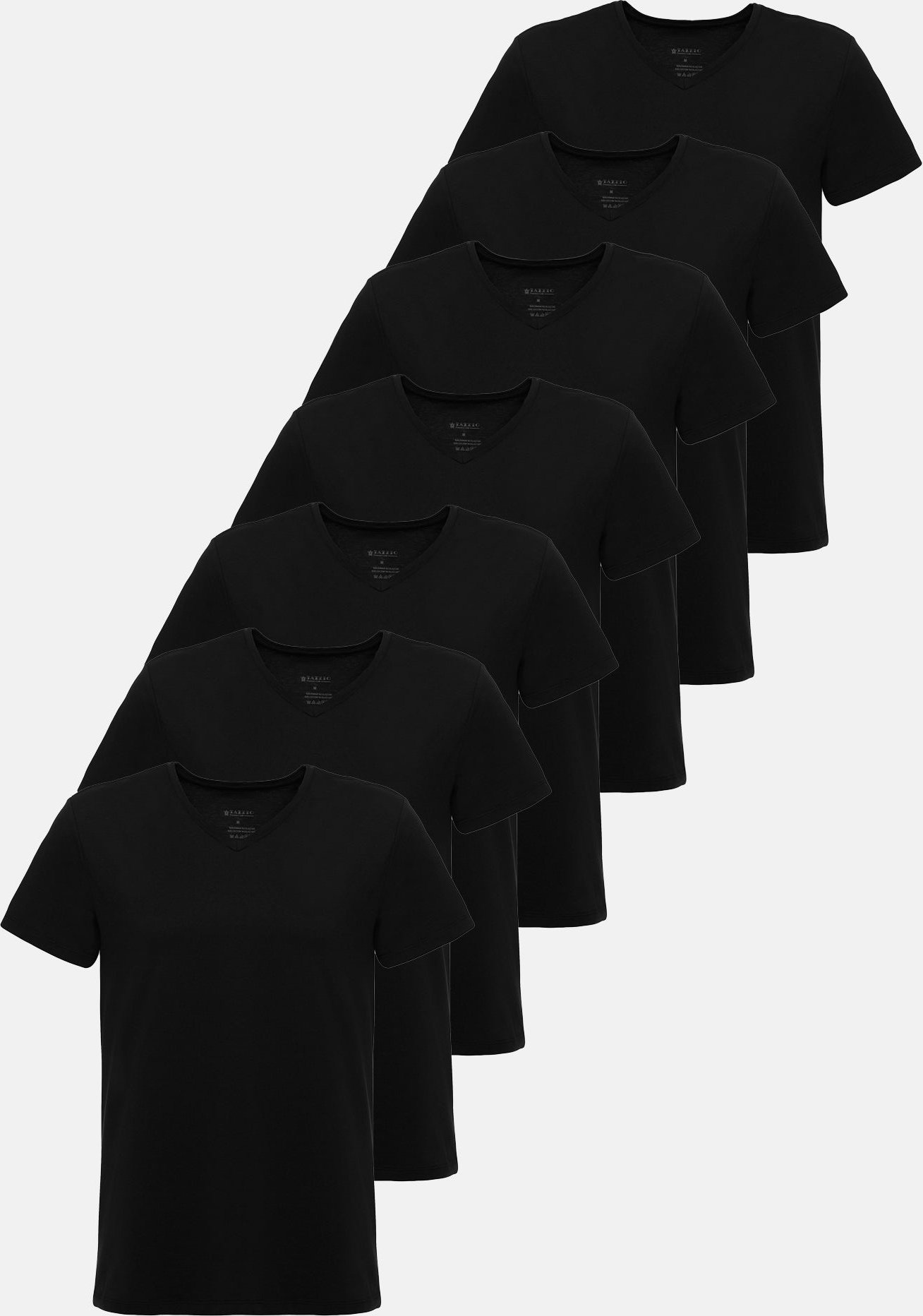 Tazzio Herren T-Shirt V-Ausschnitt 7er-Pack