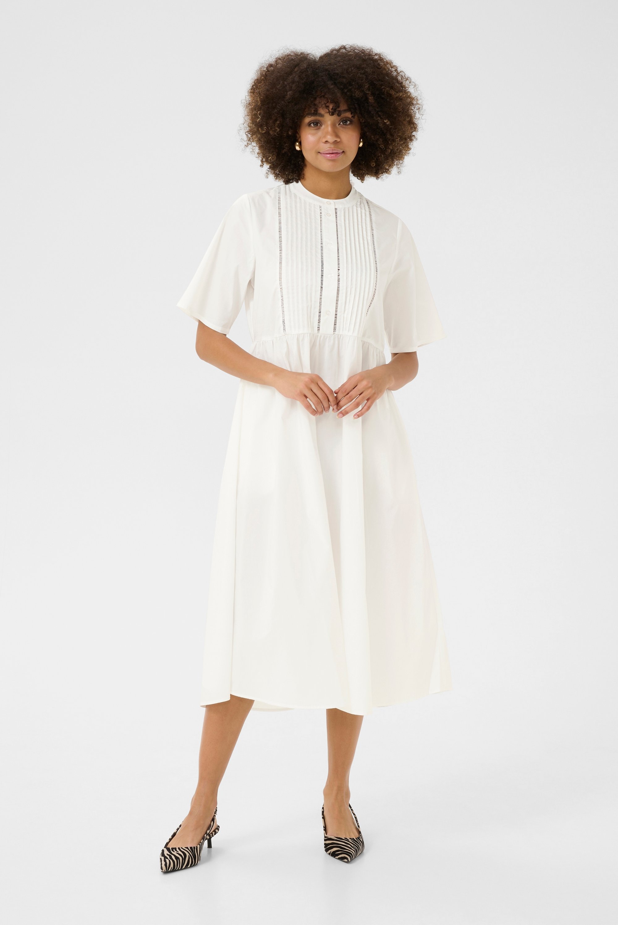 Thumbnail - Kleid Feminine Spring Gardenia white