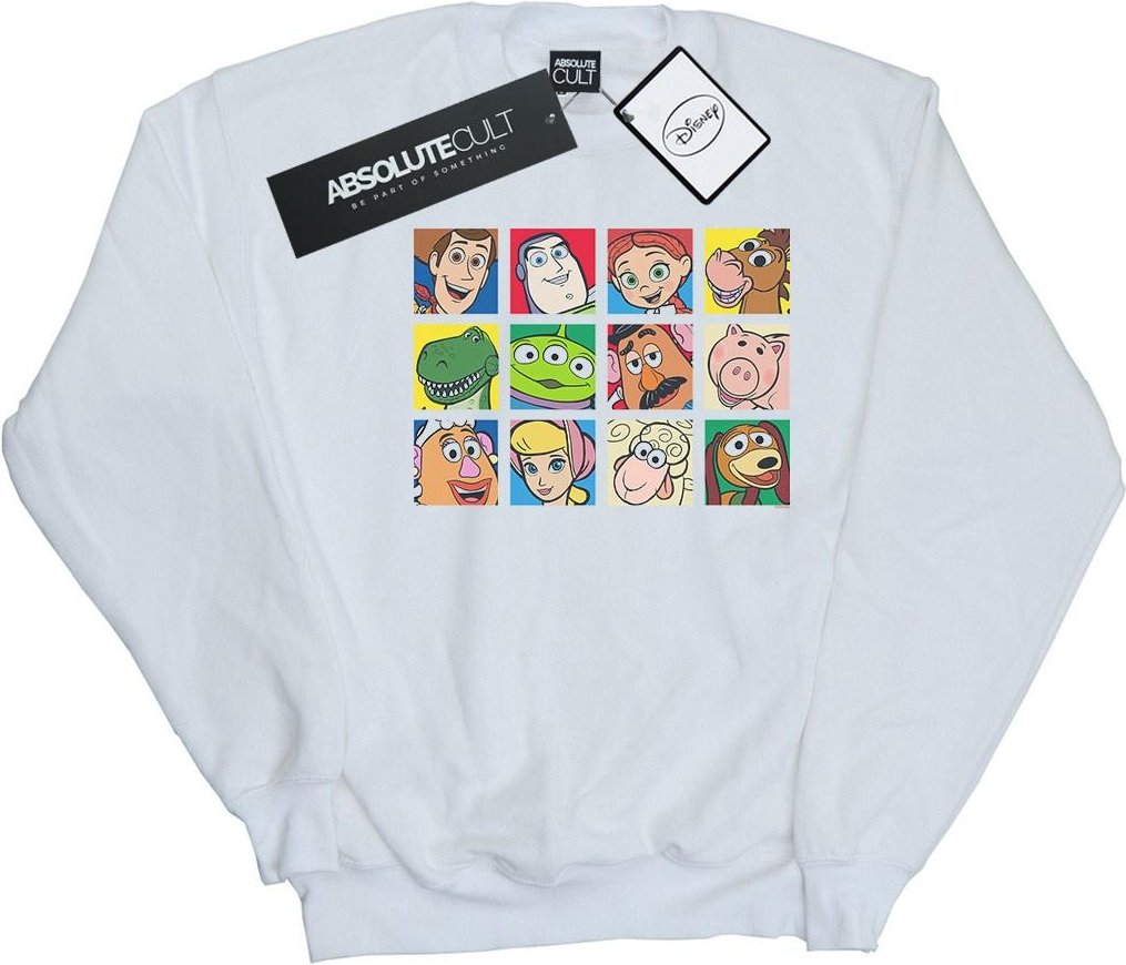 Disney - "Toy Story Character Squares" Sweatshirt für Herren (Weiß)